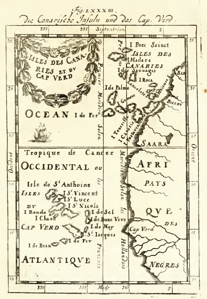 'Die Canarische Inseln und das Cap. Verd.', A. Manesson (German edn., 1719)