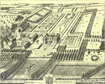 ENGRAVING Broome Kent BadesladeFrom English Houses And Gardens Macartney ME1908 Plate XVII.PNG