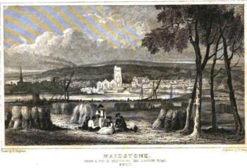 ENGRAVING Maidstone Kent Picturesque Beauties Of GB Allen T 1835 BetwP20P21.PNG