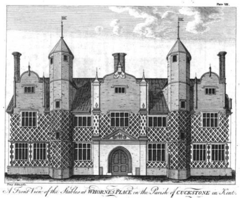 ENGRAVING Whornes Place BetwP32P33 Thorpe J Bibliotheca Topographia Britannica VolVIIPt2 B 1783.png