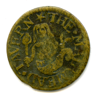 Mermaid Tavern Billingsgate Farthing 1650 MusOfLondon 090613.PNG